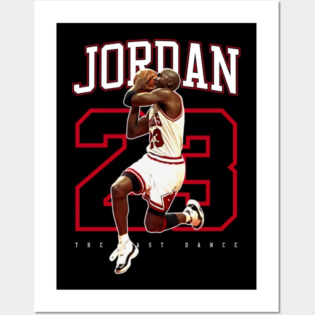 Michael Jordan 23 Basketball Legend Wall Art by Leopards